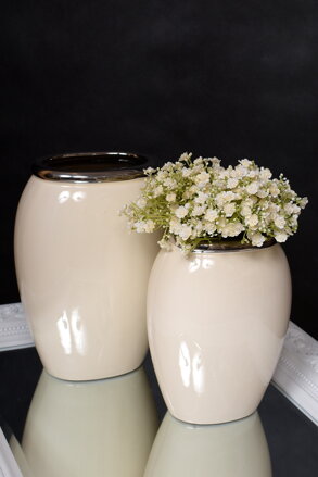 Váza krémová/nižšia