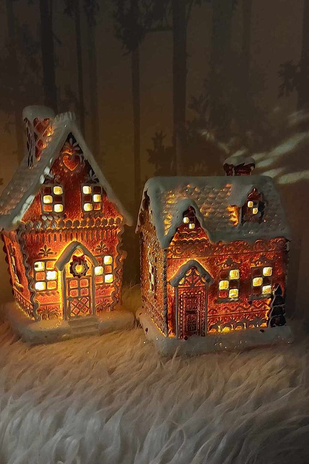vianočné domčeky svietiace vianočná ozdoba