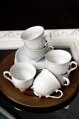 Šálky porcelánové set 6 kus/250ml.