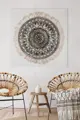 Obraz mandala/modro-hnedá