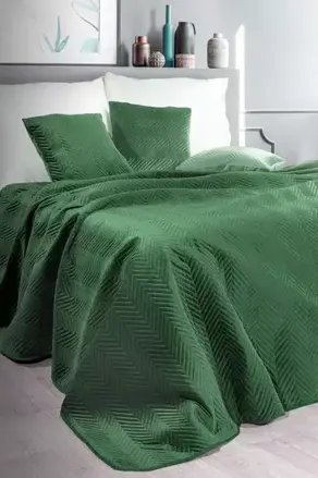 Prehoz na posteľ zelený/220x240cm