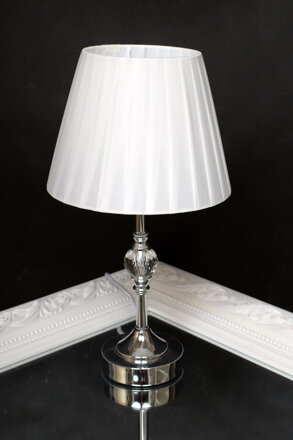 Lampa stolová/bielo-strieborná