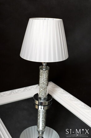 Lampa stolová/strieborná