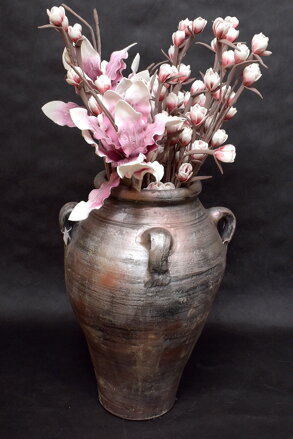 Váza amfora staroružová/ 60cm