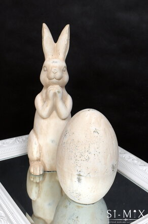 Vajce krémové keramické/28cm.