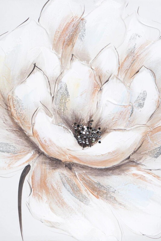 Obraz - bielo-krémový kvet 02