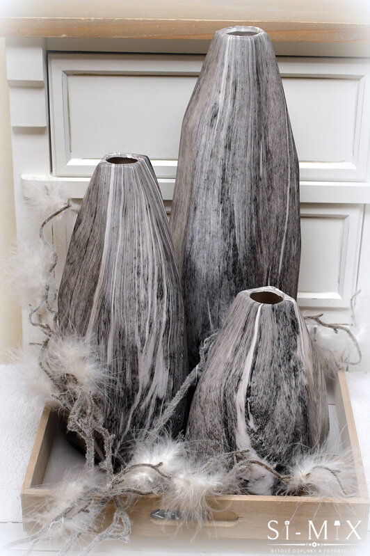 Váza 42 cm (vzhľad kamenina)