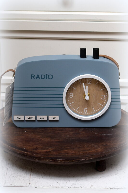 Hodiny-modré rádio