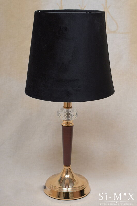 Lampa stolná/čierno-zlatá