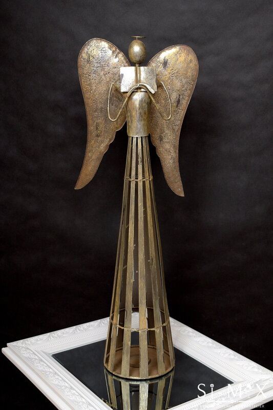 Svietnik anjel kovový/100cm