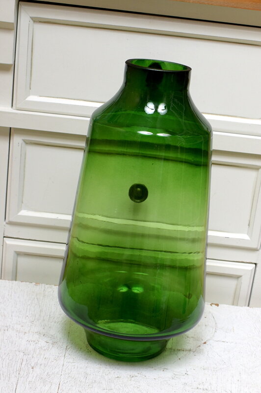 Váza zelená/sklo