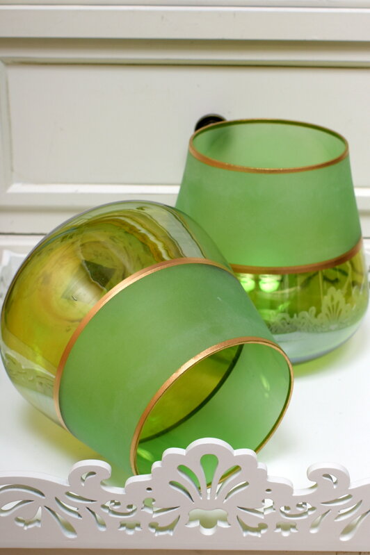 Váza zelená - sklo 