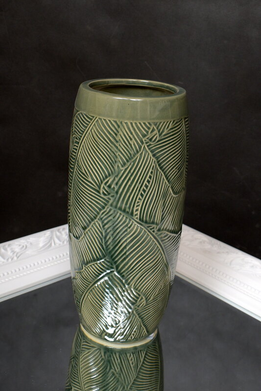 Váza keramická/zelená