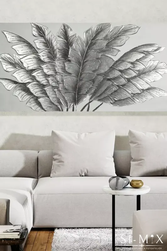 Obraz exotické listy/60x120cm