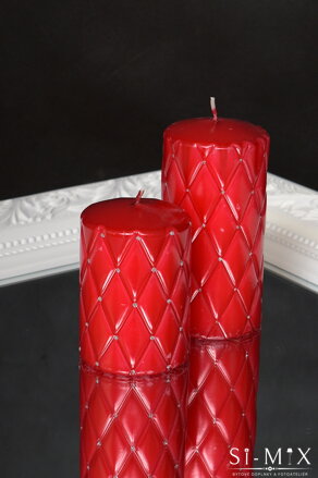 Sviečka červená/10cm.