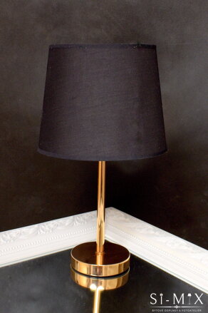 Lampa stolná čierno-zlatá/43cm.