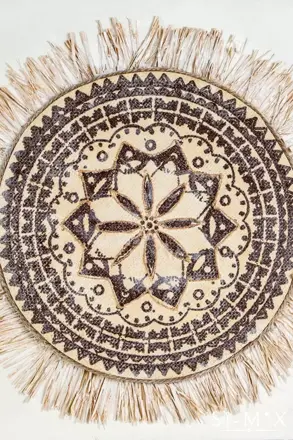 Obraz mandala/krémovo hnedá