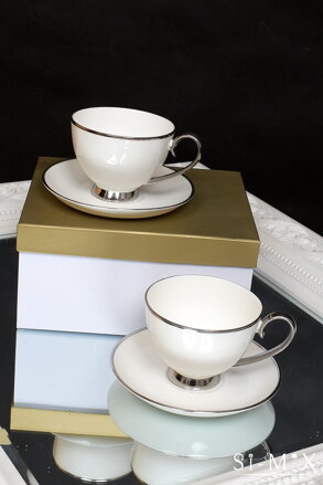 Šálka porcelán set 2 kus/7,5x10cm.