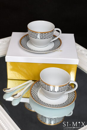 Šálka porcelán set 2 kus/8x10cm.