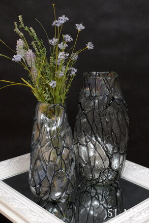 Váza sklenená/42x23cm.