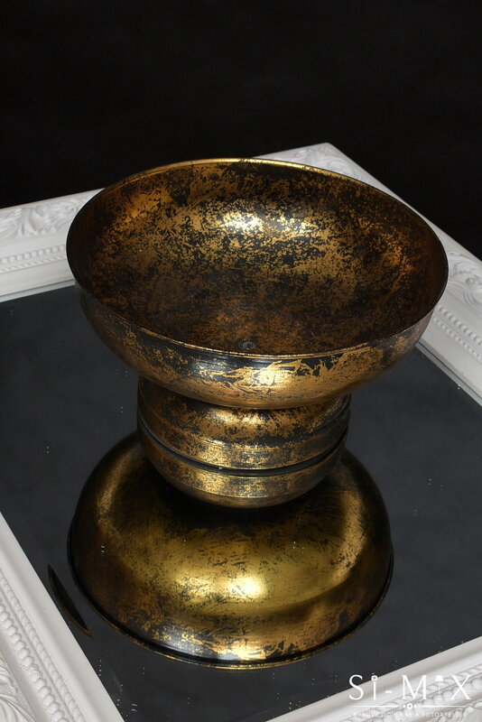 Misa medeno-čierna kov/14x26x26cm.