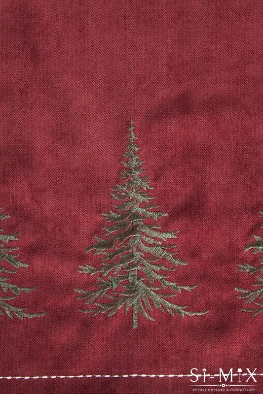 Štóla vianočná červená/40x180cm.
