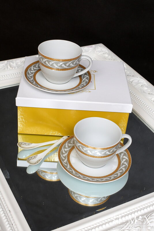 Šálka porcelán set 2 kus/8x10cm.