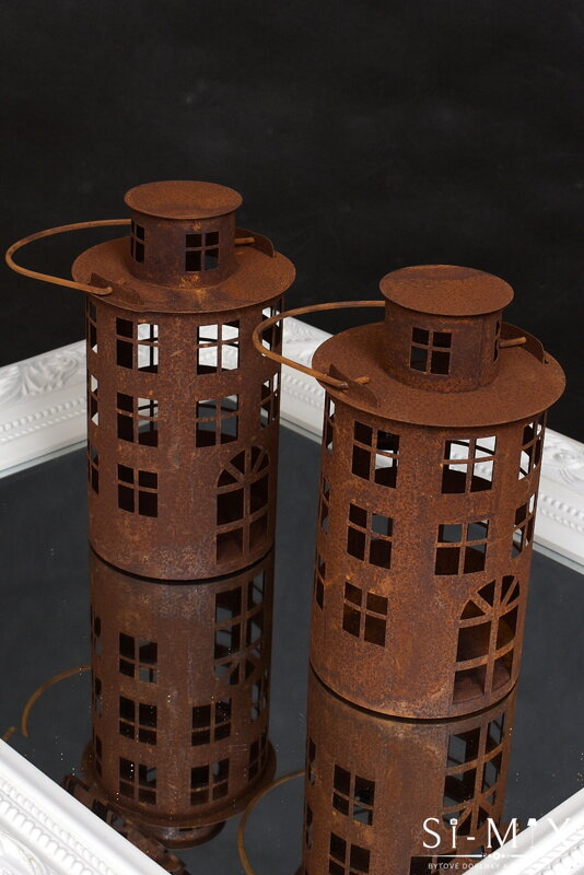 Lucerna medená kov/24x12cm.