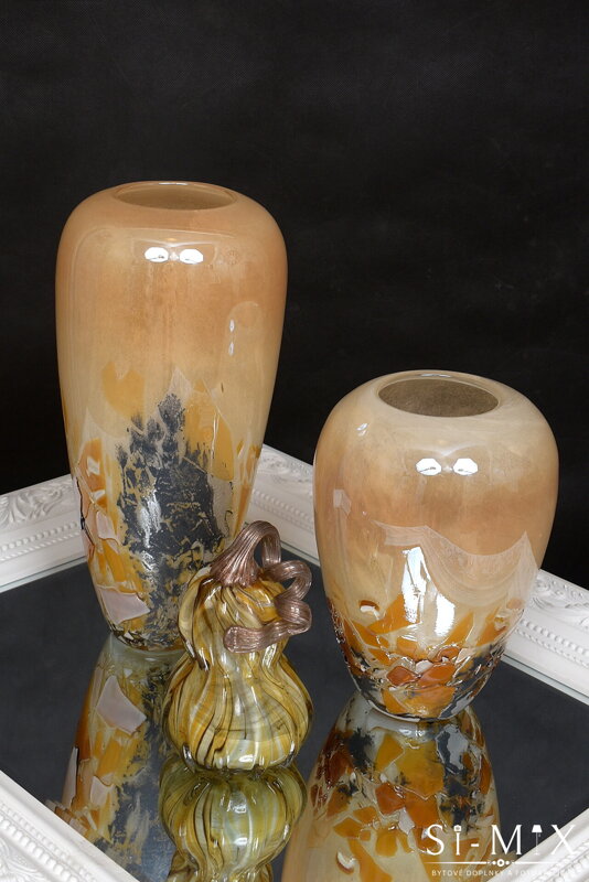 Váza sklenená/34x16x8cm.