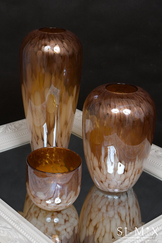 Váza sklenená/36x16x6,5cm.cm.