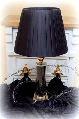 Lampa čierno - čierna 